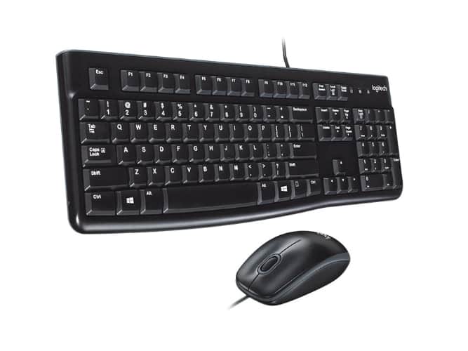 Keyboard Logitech Mk120 USB Combo