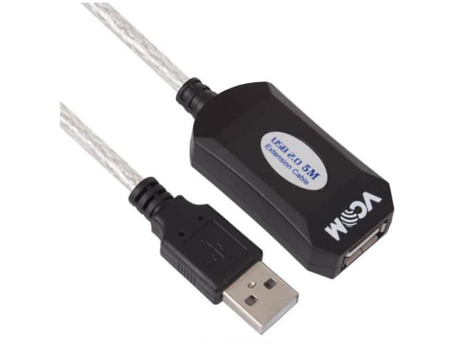 Cable Vcom Usb Extention Ic 10m Cu823(Nw)