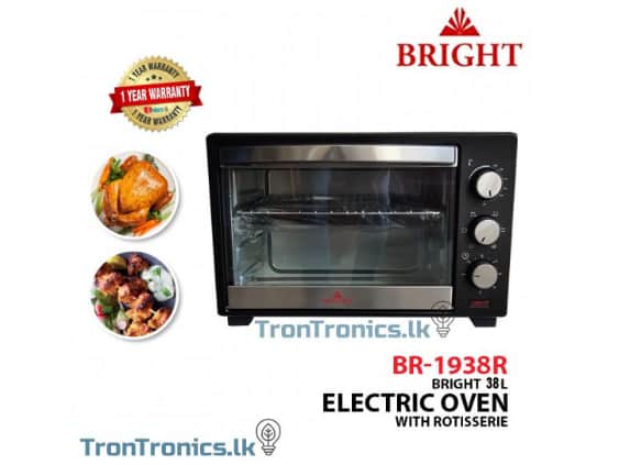 Bright 38L Electric Oven plus Rotisserie – BR-1938