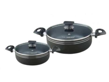 PREMIUM 4 Pcs Cookware Set With Glass Lid
