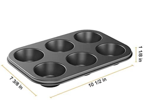 Carbon Steel Non-stick Muffin Pan 6 Cups
