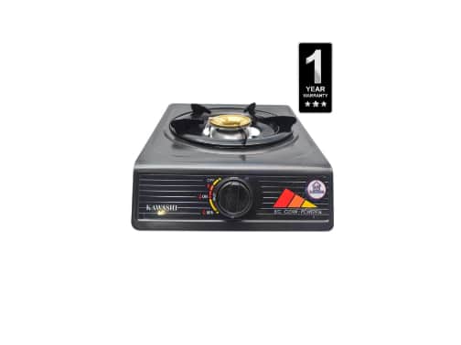Kawashi 1 Burner Gas Cooker Non-Stick (Black)