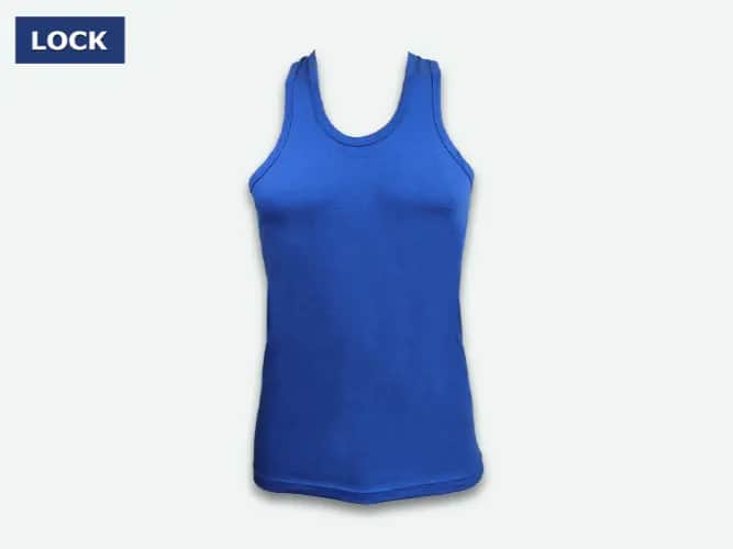 LOCK Men's Colour Vest without Sleeves