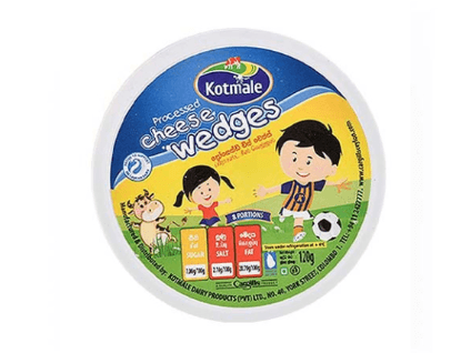 Kotmale Processed Cheese Wedges - 120.00 g