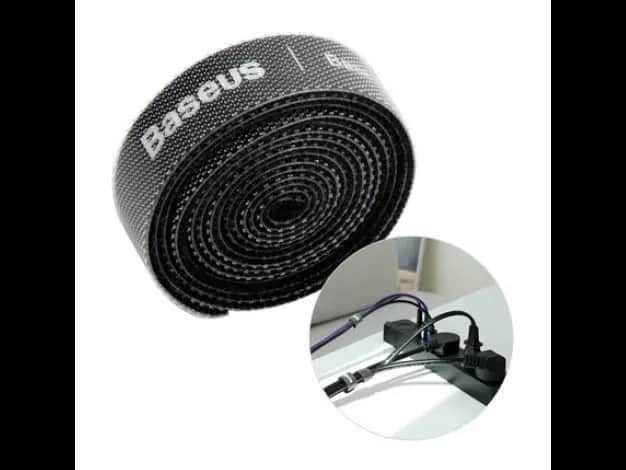 Baseus 50CM Colourful Circle Velcro strap Black -ACMGT-A01