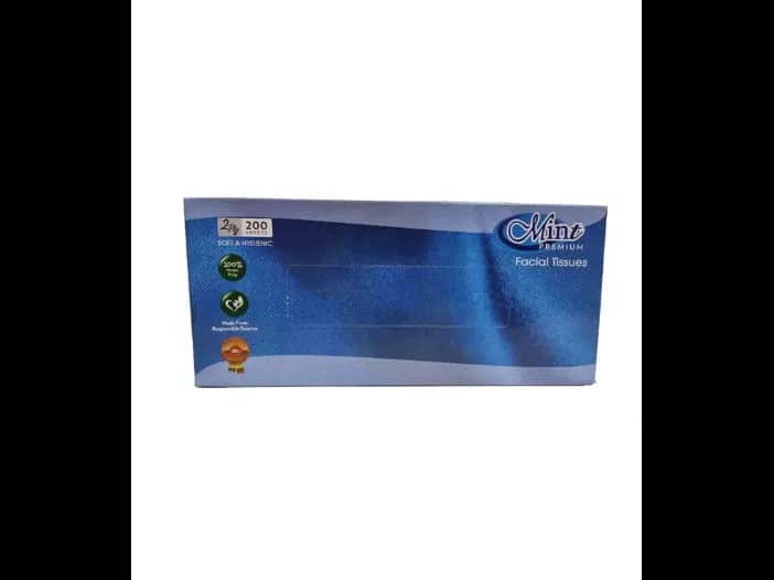 Mint Facial Tissues, 2 Ply - 200.00 pcs