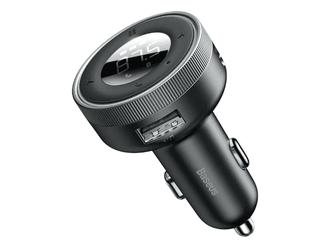 Baseus Enjoy Car Wireless MP3 Charger (Wireless 5.0+5V/3.4A) Black – CCLH-01 – 6 Months Warranty