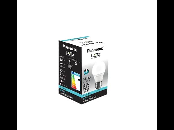Panasonic LED Bulb Cool Daylight, Screw Type, 4.8W - 1.00 pc