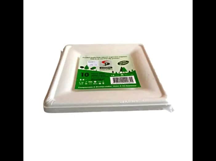 Safepack Square Plates - 10.00 pcs