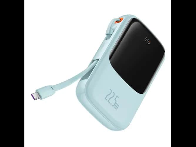 Baseus Qpow Pro 10000mAh 22.5W Digital Display Fast Charge Power Bank Type-C Edition Blue – PPQD020103 – 6 Months Warranty