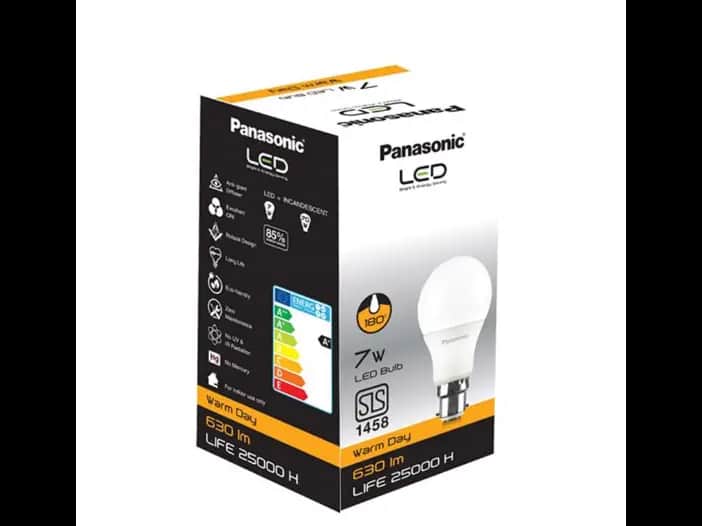 Panasonic LED Bulb Warm Daylight, Pin Type, 7W - 1.00 pc