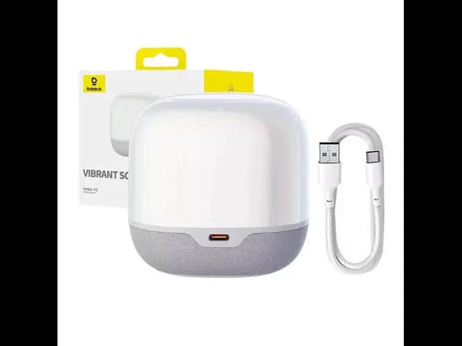 Baseus AeQur V2 Wireless Speaker Moon White – A20050500211-00 – 6 Months Warranty