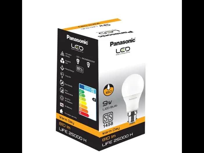 Panasonic LED Bulb Warm Daylight, Pin Type, 9W - 1.00 pc