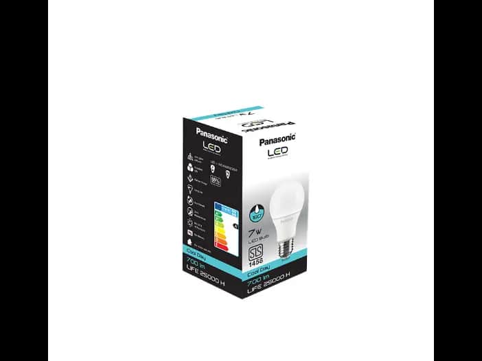 Panasonic LED Bulb Cool Daylight, Pin Type, 7W - 1.00 pc