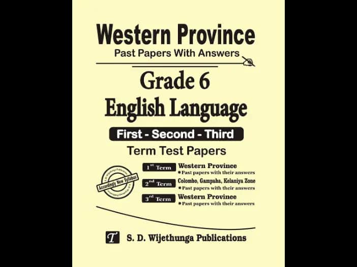 Western Province Grade 6 English Past Paper Set