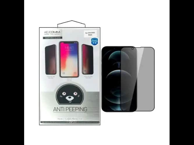 JC COMM Anti Peeping Privacy Tempered Glass