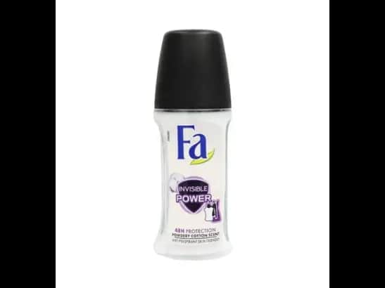 FA INVISIBLE POWER ROLL ON POWDERY COTTON SCENT 50ML