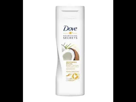 DOVE SECRETS COCONUT OIL BODY LOTION