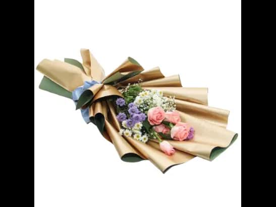Rosey Blue Skies Bouquet  - MFB121