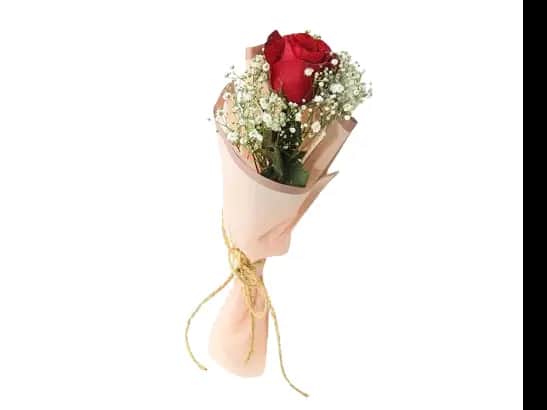 Love's Radiance Bouquet With Red Rose