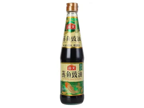 Chinese steamed fish with soy sauce
