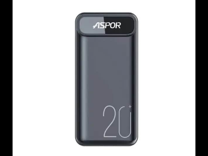 Aspor 20000mAh Power Bank With PD Charging A396