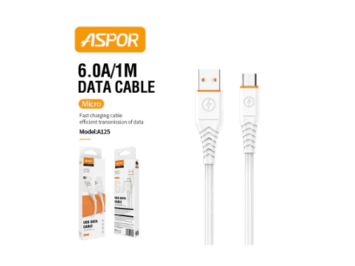 Aspor Micro USB/Type C/Lightning Cable - A125/A126/A127 - 100cm