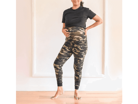 KEMI BLUSH MUMMY LEGGINGS