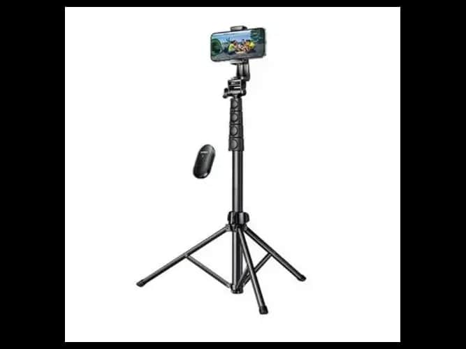 Ugreen 15609 Selfie Stick Tripod With Bluetooth Remote - Stable Structure Angle & Height Adjustable Full Aluminum Alloy with 3 months warranty
