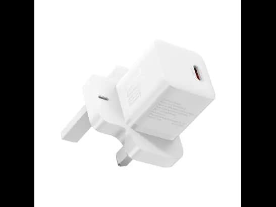 Baseus 20W GaN5 Mini Fast Charger Type-C UK Pin – Moon White