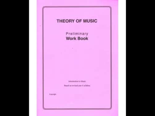 Theory Of Music Preliminary Work Book