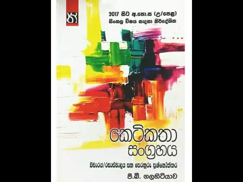 කෙටි කතා සංග්‍රහය – විචාරය / රසාස්වාදය සහ පෙරහුරු ප්‍රශ්නෝත්තර