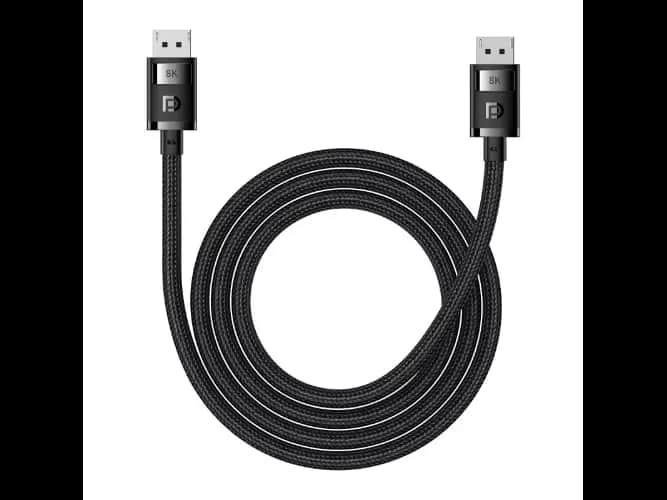 Baseus 2m High Definition Series DP 8K to DP 8K Adapter Cable Cluster Black – B00633706111-02 – 6 Months Warranty