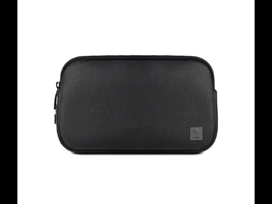 Wiwu Alpha Fingerprint Lock Clutch Bag black colour with PU Material