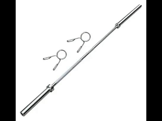 OLYMPIC CHROME BAR - 4ft – 6ft : 320KG Weight Loading , 7ft : 450kg Weight Loading With Spring collars