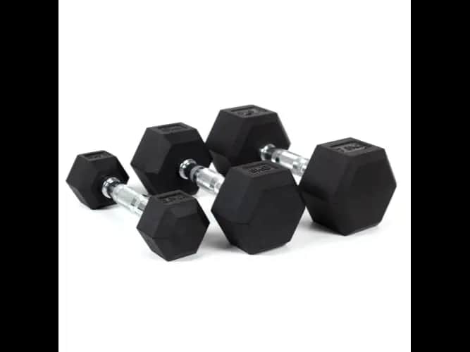 RUBBER HEX DUMBBELL