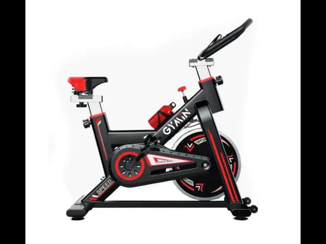 SPIN BIKE (RED) - No Shock absorption ,  130 kg with Warranty 1 year