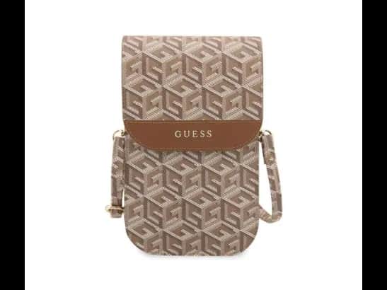 Guess Universal Phone Pouch/Wallet Gcube Stripe - High-quality synthetic leather  with 19×11.5x2cm dimension