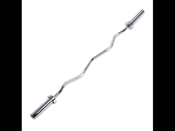 EZ CURL BAR 50MM OLYMPIC CHROME EZ BAR1200MM LONG 320KG