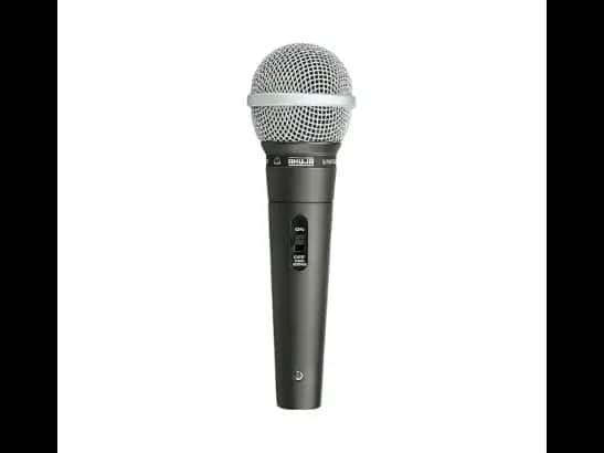 Ahuja AUD-98XLR Dynamic Corded Mic with High output neodymium cartridge Excellent intelligibility and wide frequency 2M Twin core shielded low noise cable