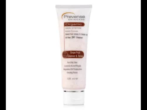 GRAPE FRUIT SCRUB & CLEANSER FOR OILY SKIN 120ML - PREVENSE