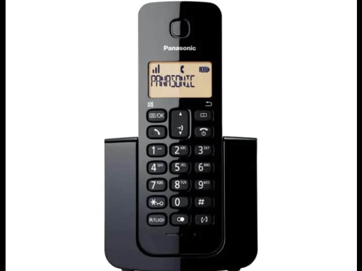PANASONIC CORDLESS PHONE 110 - Plastic with  Battery Powered Single Keypad