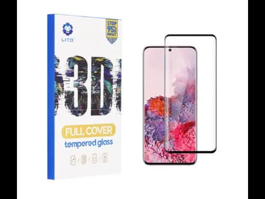 Lito 3D Tempered S20 Plus with Arc edges, smooth and safe to use