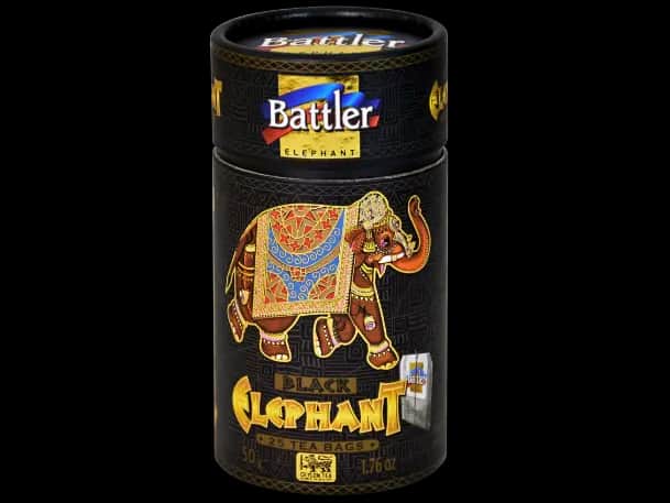 Battler - 25 Tea bags canisters - Black Elephant