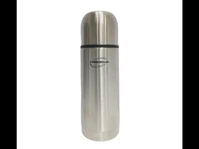 THERMOCAFE STAINLESS STEEL VACUUM FLASK 350ML FOR HOT AND COOL LIGHT WEIGHT AND DURABLE WITH CARRYING POUCH