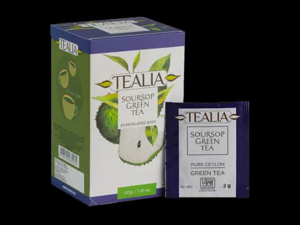 Tealia regular range - Soursop Green Tea-2g  x 20