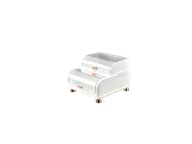 PLATE RACK-WHITE - Dish Drying Rack, Dish Drainer Box with Clear Lid Dustproof