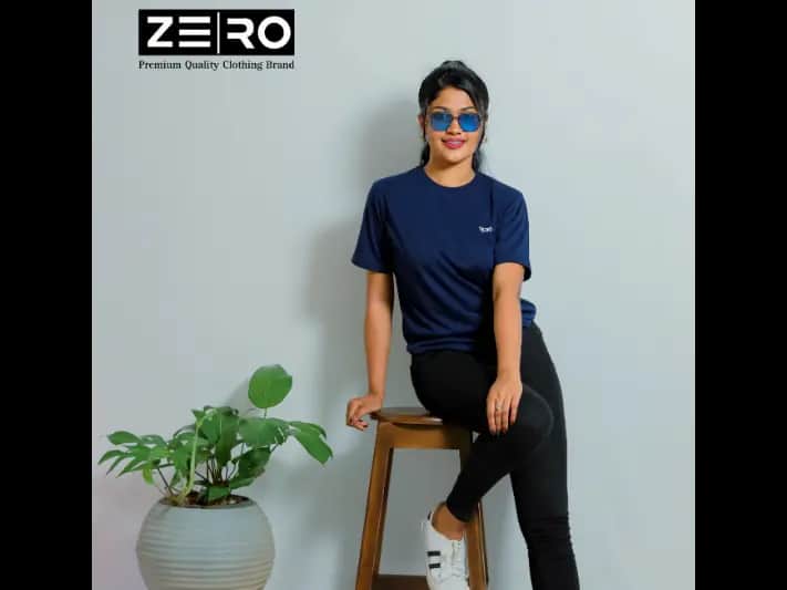 Comfort Fit Crew Neck Short Sleeve T-shirt - Navy Blue