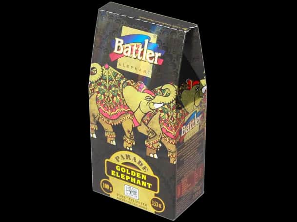 Battler - loose Tea CARTON - Ceylon Black tea OP1 - PARADE GOLDEN ELEPHANT