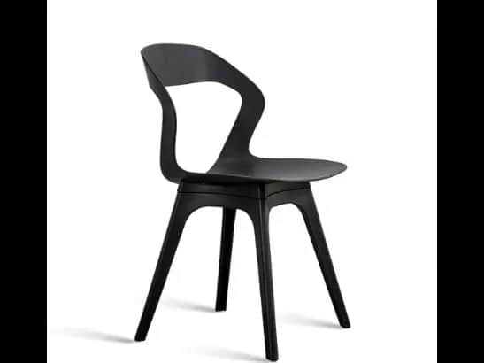 PRODO LAVAZA  DESIGNER PLASTIC CHAIR Black & White with one year warranty